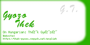 gyozo thek business card